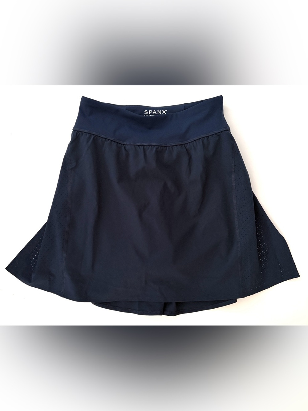 SPANX SPANXshape™ Get Moving 17-Inch Skort Tennis Golf Skirt Navy Blue Small - Picture 4 of 15